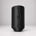 Rollbox Serve Blackout Paper Towel dispenser showing the integrated cutting edge and front logo