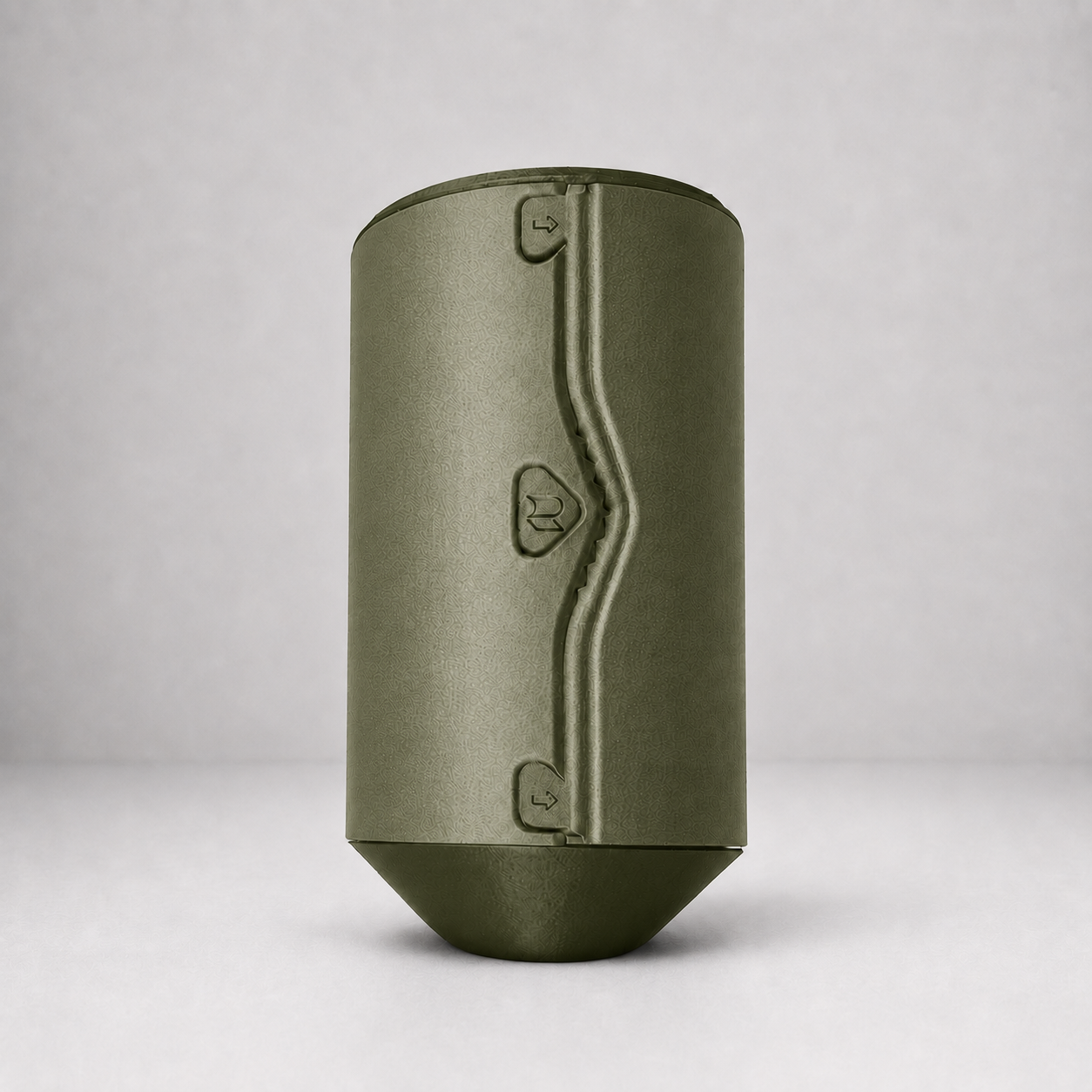 Rollbox Serve Canopy Paper Towel dispenser showing the integrated cutting edge and front logo