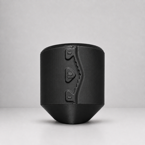 Rollbox Studio Blackout front view showing the integrated cutting edge and Rollbox logo