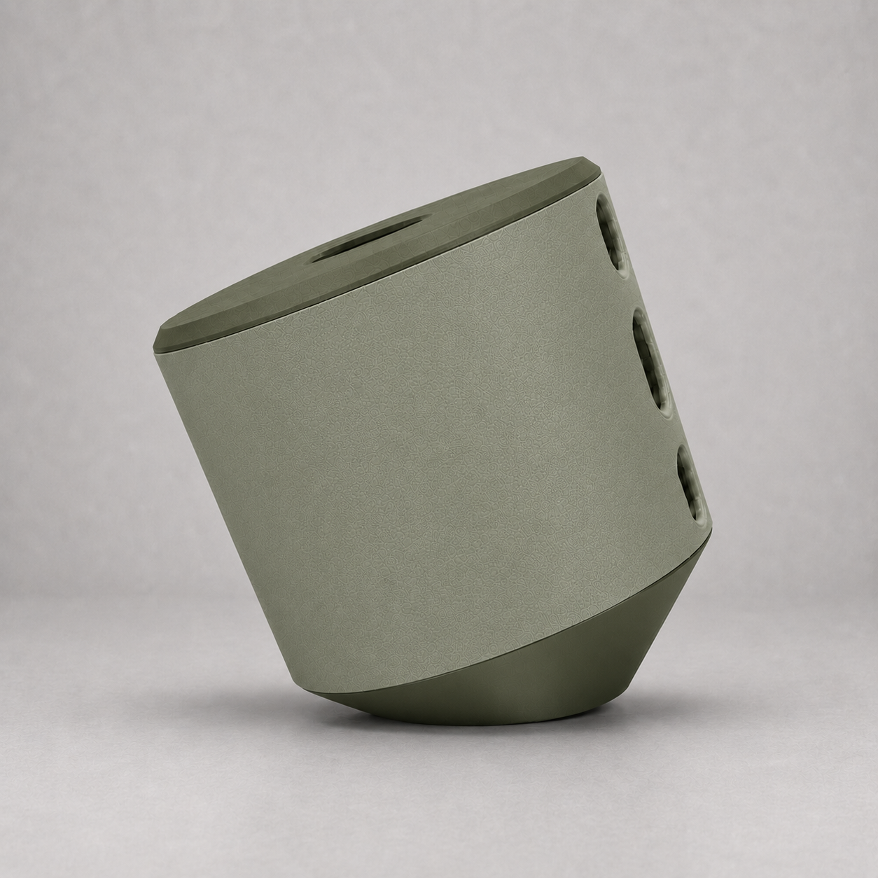 Side view of the Canopy Studio Clay tissue dispenser