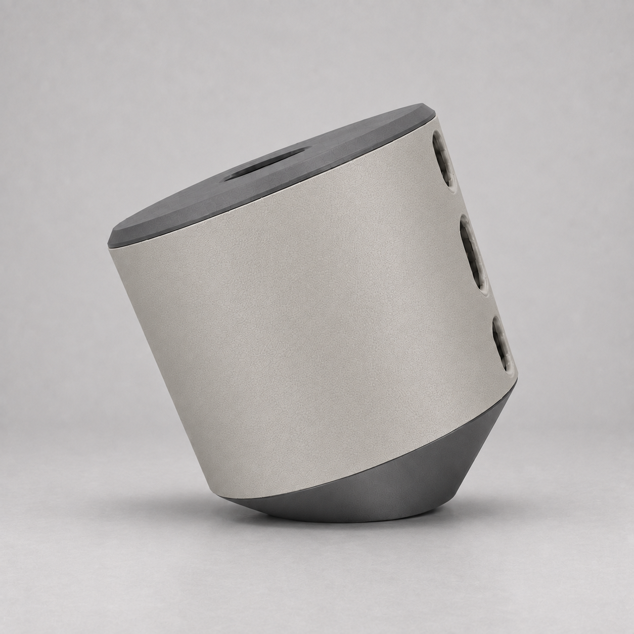 Side view of the Rollbox Studio Stone tissue dispenser